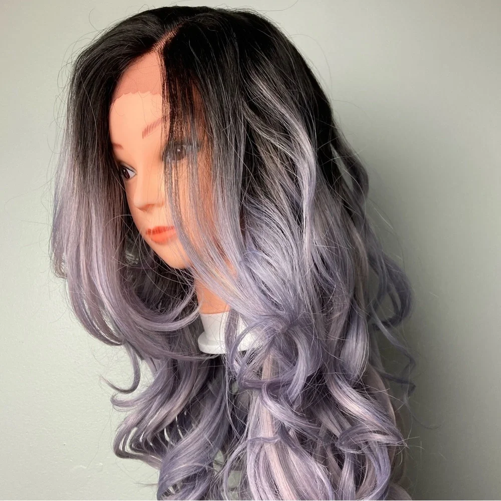 Ombré Purple Lace Front Wig